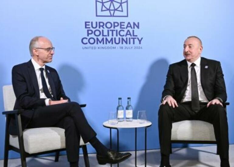 İlham Əliyev Oksfordda Lyuk Fridenlə görüşdü - Foto