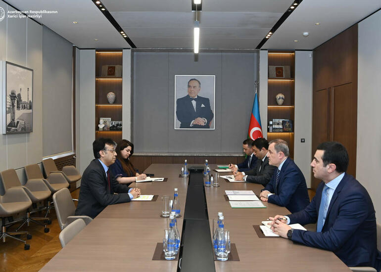 Ceyhun Bayramov Pakistanın yeni səfirini qəbul edib