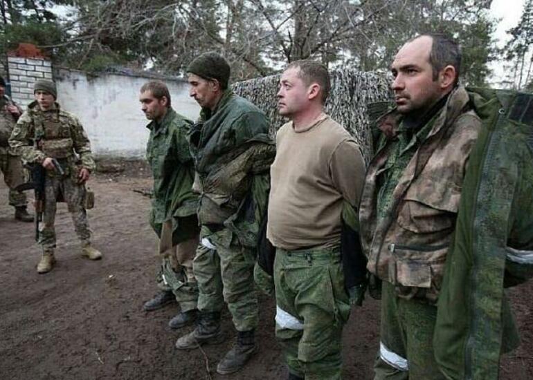 Ukrayna çoxsaylı rus əsgərini bu cür əsir götürdü