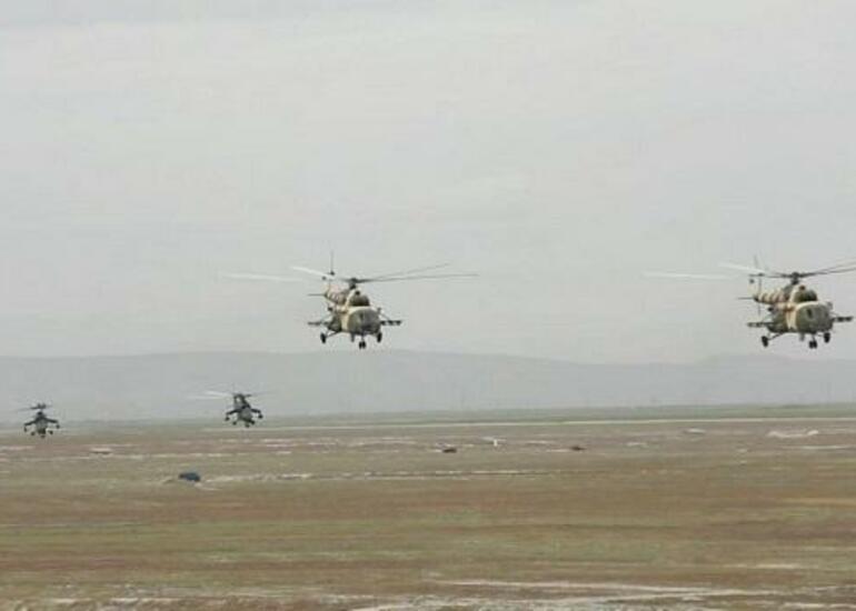 Helikopterlərimiz havalandı: tapşırıqlar icra edildi - Video