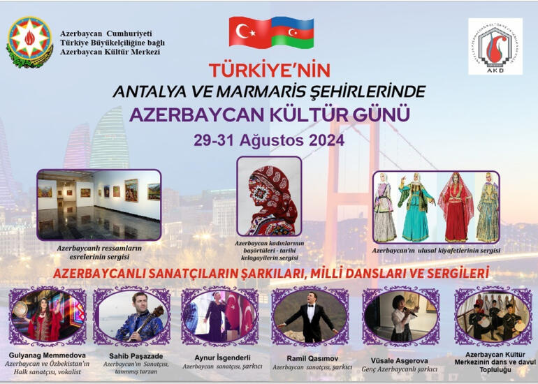 Türkiyənin Marmaris və Antalya şəhərlərində “Azərbaycan mədəniyyəti və sənəti günü” keçiriləcək