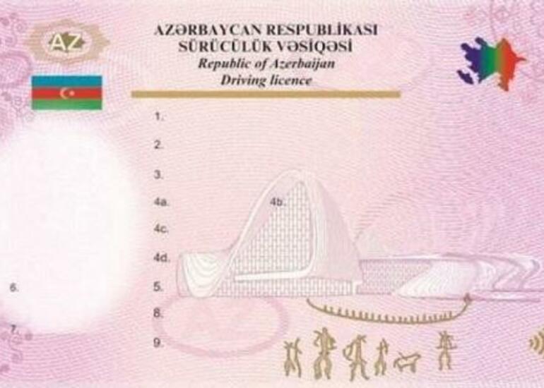 Azərbaycanda sürücülük vəsiqələrində - Yenilik