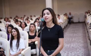 Səbinə Salmanova növbəti izdihamlı görüş keçirdi