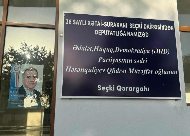“Qüdrət bəy və seçki qərargahının üzvləri yüzdən artıq  görüş keçiriblər”