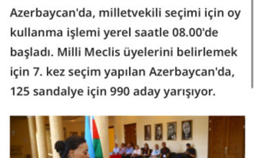Ölkəmizdəki növbədənkənar parlament seçkiləri beynəlxalq mətbuatın diqqət mərkəzində olub