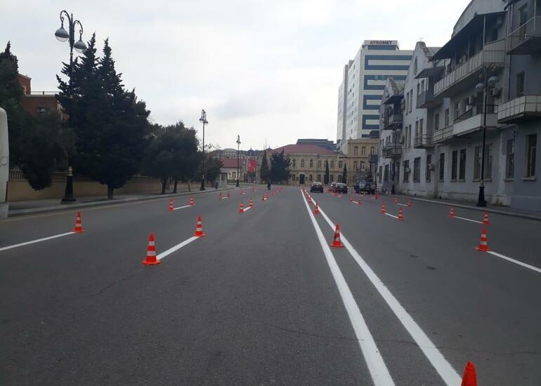 Bakının mərkəzində təmir işləri aparılır