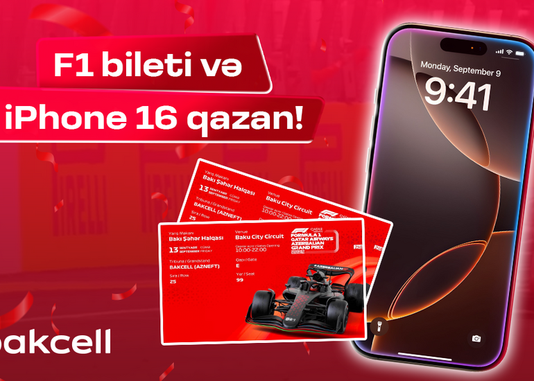 “Bakcell” dən “iPhone 16” qazanmaq şansı!