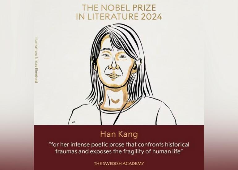 Ədəbiyyat üzrə Nobel mükafatının qalibi cənubi koreyalı yazıçı Han Qan olub