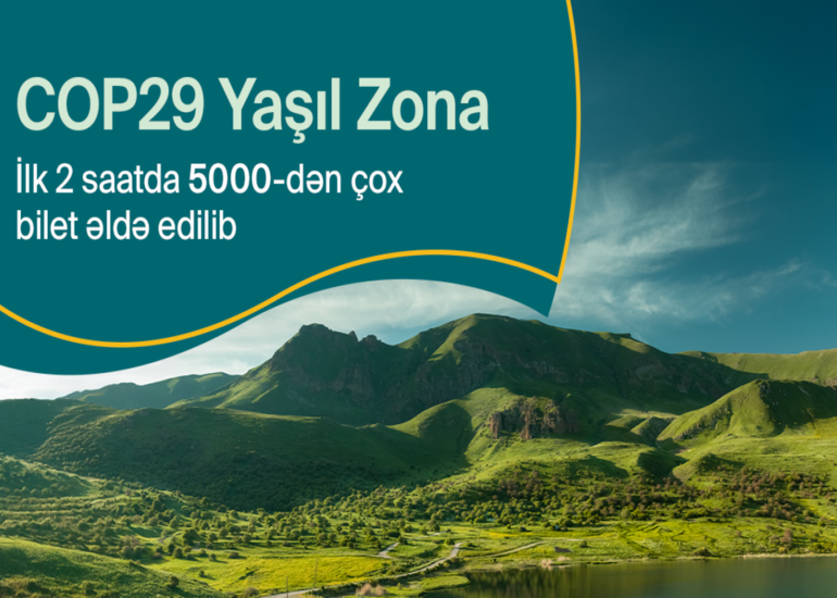 COP29-un Yaşıl Zonası böyük ziyarətçi marağına səbəb olub