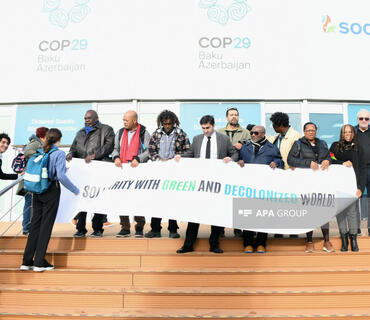 COP29 çərçivəsində Fransanın müstəmləkəçilik siyasəti əleyhinə aksiya keçirilib