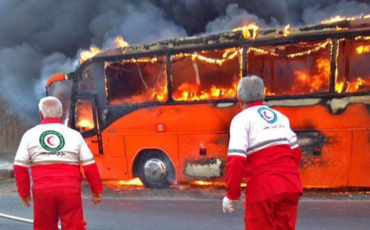 İranda avtobus yanacaq daşıyan maşınla toqquşub, 9 nəfər ölüb