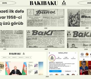 “Bakı” qəzetinin yaradılmasından 67 il ötür