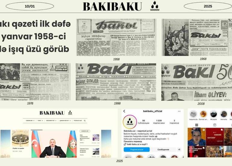 “Bakı” qəzetinin yaradılmasından 67 il ötür