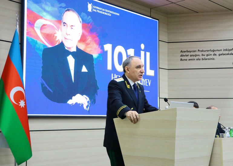 Baş prokuror: 2024-cü ildə ölkə üzrə qeydə alınan cinayətlər azalıb