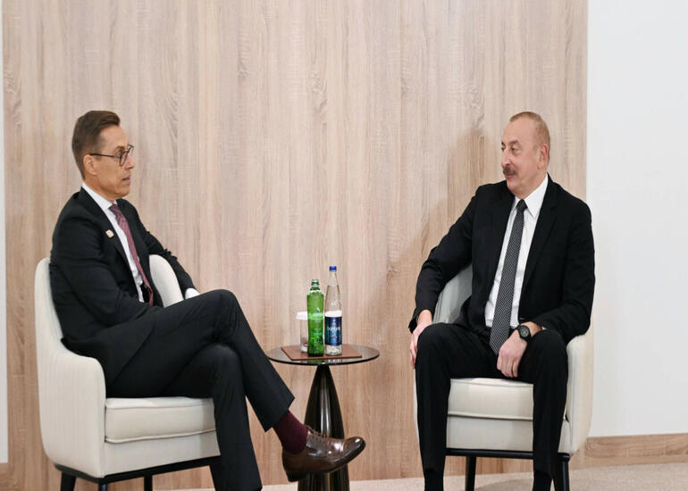Finlandiya Prezidenti Azərbaycan liderinə təbrik ünvanlayıb
