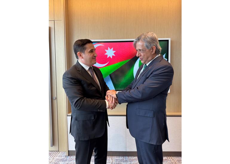 Fərid Əhmədov Pakistanın hüquq və ədliyyə naziri ilə görüşüb