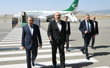 Türkmənistan Xalq Məsləhətinin sədri Qurbanqulu Berdiməhəmmədov Füzuli rayonuna gəlib