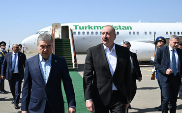 Türkmənistan Xalq Məsləhətinin sədri Qurbanqulu Berdiməhəmmədov Füzuli rayonuna gəlib