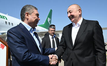 Türkmənistan Xalq Məsləhətinin sədri Qurbanqulu Berdiməhəmmədov Füzuli rayonuna gəlib