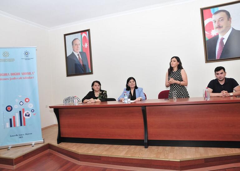 Abşeronda qadınların biznes fəaliyyətinə yaradılan şəraitə bağlı tədbir keçirilib