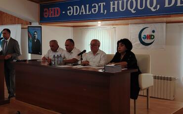 ƏHD Partiyası Ali Məclisinin növbəti iclası keçirilib