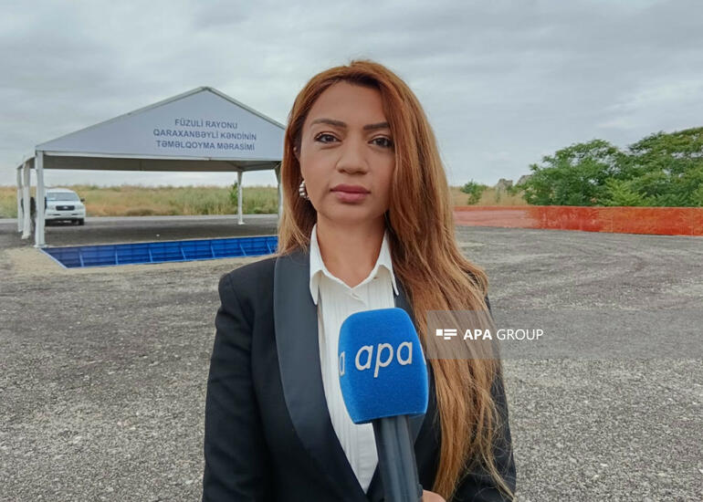 Yeni salınacaq Qaraxanbəyli kəndinə media-tur təşkil edilib