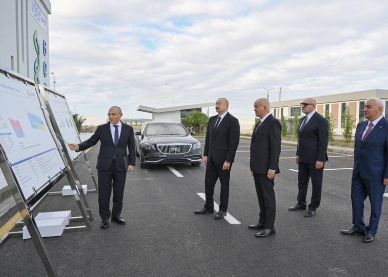 Prezident İlham Əliyev Pirallahı Sənaye Parkında dərman istehsalı müəssisəsinin açılışında iştirak edib